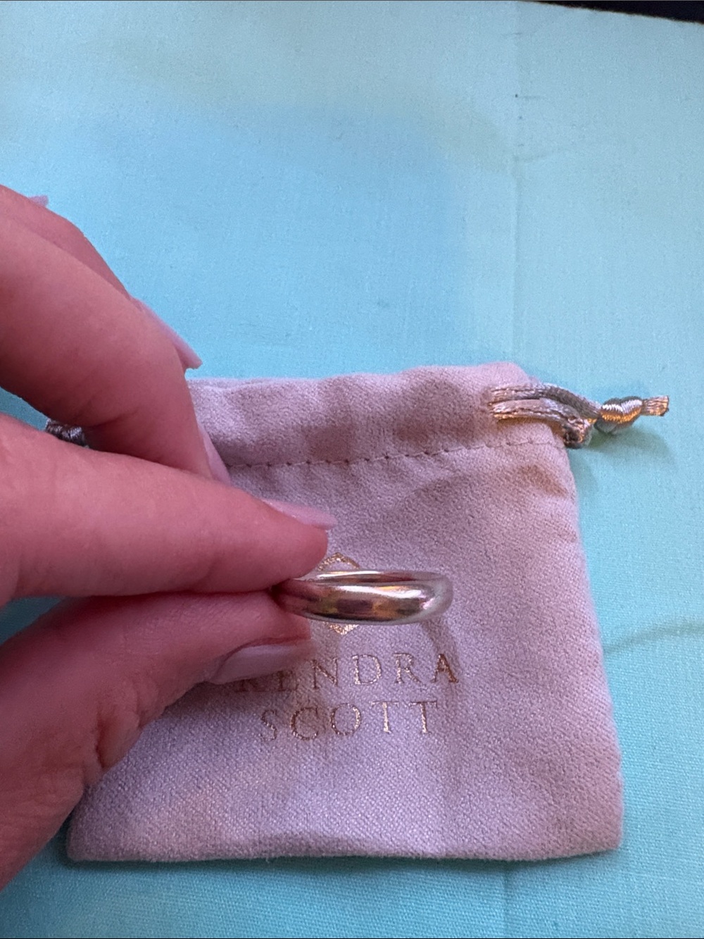 Kendra Scott vintage Silver band- Preowned 7.5